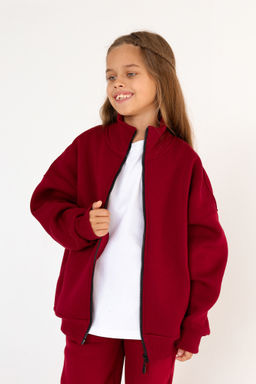 Бомбер утепленный, бордо - Inzibe фото 18