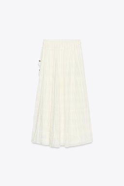 RUSTIC PANELLED SKIRT - Zara фото 6