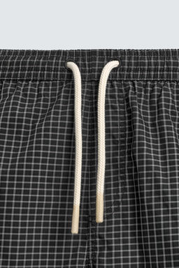 BA?ADOR LARGO CUADROS / Negro - Zara фото 3