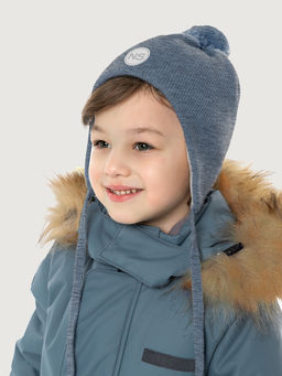 Шапка 11з50726 темно-серый меланж