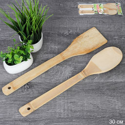 Лопатка кулинарная 2 штуки Стандарт 30 см / BBD10 /уп 200/ - ГалеонТрейд фото 3