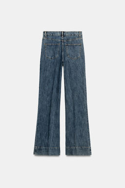 JEANS ZW COLLECTION FLARE TIRO ALTO / Azul - Zara фото 8