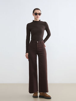 Wideleg Kad?n Jean Pantolon