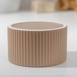 Банка керамическая для сыпучих продуктов «Дымка», 570 мл, цвет бежевый