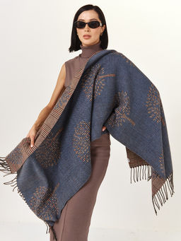 в составе ШЕРСТЬ и КАШЕМИР Большой, мягкий, теплый двусторонний палантин - Tantino фото 8