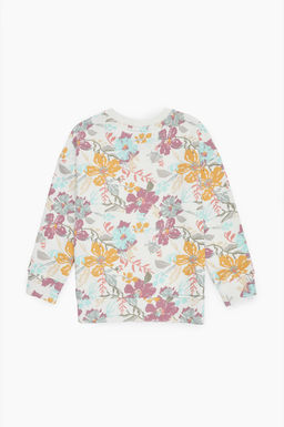 K_z _ocuk Krem Sweatshirt