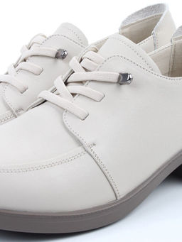 03-YDN15-23 LT. BEIGE Полуботинки женские (натуральная кожа)