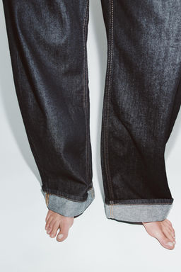 JEANS TRF BAGGY FOLDED TIRO MEDIO / ?ndigo oscuro - Zara фото 3