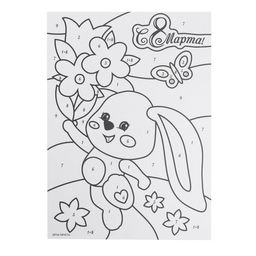 Фреска песком Зайка + блёстки и фольга - Школа талантов фото 4