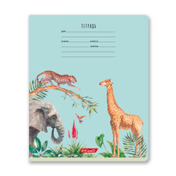 Светоч 24ТЕТк-001 Тетрадь ученическая школьная, A5 24 л. на скобе 65 г/кв.м , белизна 100 % 30 шт. клетка 000721 Саванна  фото 5