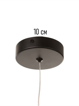 Светильник потолочный BayerLux «Крайс», LED, 15 Вт, 4000К, черный, 10×10×51.5-200 см