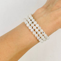 Бусины для украшений из Лунного камня (68 бусин) 39 см