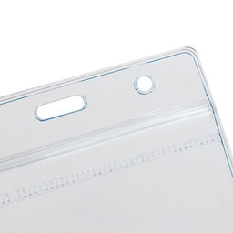 Цена за 10 шт. Бейдж горизонтальный Calligrata 108×76 мм, внешний размер 95×115 мм, 350 мкр, с зип защёлкой