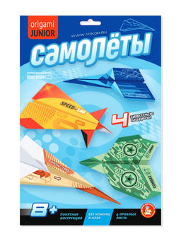 Набор для творчества "Оригами. Самолеты" 4 модели (04906) "Десятое королевство"