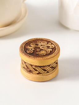 Шкатулка "Малютка" Рыбка А, 5х3 см, береста