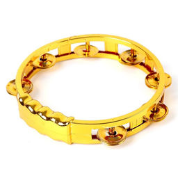 Музыкальная игрушка бубен Звонкий блеск, с металлическими бубенцами, цвета МИКС