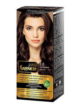 Белита-М Hair Happiness Крем-краска д/волос аммиачная №5 светло-каштановый