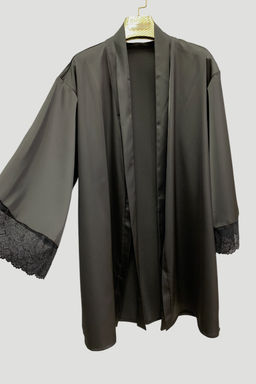 2518 ЧЕРНЫЙ ХАЛАТ - Karolina фото 2