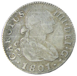 2 реала 1801 года Испания