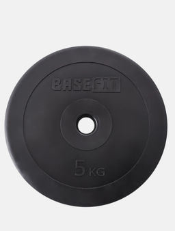 Диск пластиковый BASEFIT BB-203 5 кг, d=26 мм, черный - Starfit фото 2