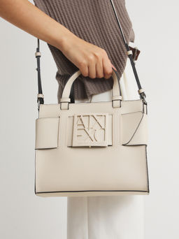 Женский тоут ARMANI EXCHANGE SUSY Артикул 4361378, серо-бежевый  фото 2