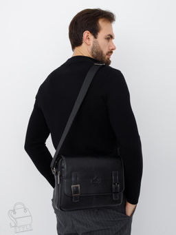 Портфель мужской кожаный 6997-1Z black Zinimsk
