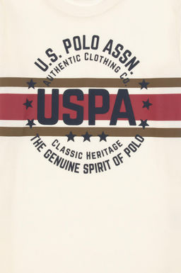 Erkek _ocuk Krem Bisiklet Yaka Sweatshirt - U.s. polo assn фото 4
