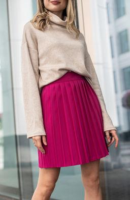 Юбка плиссе фуксия - Donna saggia фото 2