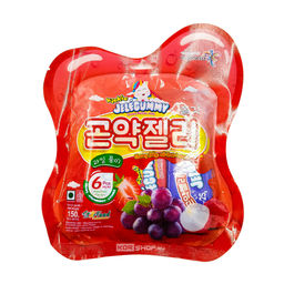 Желе жевательное конняку со вкусами клубники, личи, винограда (Red Pack) JeleGummy KioKio, Индонезия, 150 г Акция