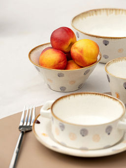 Салатник D15,7см; 610мл бежевый керамика - Denastia фото 4