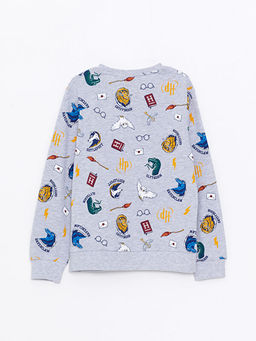 Bisiklet Yaka Harry Potter Bask?l? Uzun Kollu Erkek ?ocuk Ti??rt - Waikiki фото 2