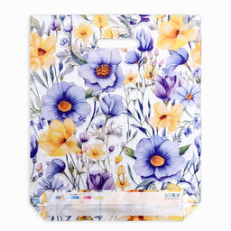 Цена за 50 шт. Пакет "Цветник", полиэтиленовый с вырубной ручкой, 36х43 см, 35 мкм