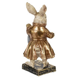 Фигурка декоративная "Кролик" с часами, L17 W15 H30 см
