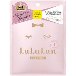 LuLuLun Маска увлажнение и баланс кожи FACE MASK BALANCE PINK