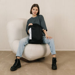 Рюкзак текстильный 46х30х10 см, вертикальный карман, цвет черно-белый - Nazamok фото 6