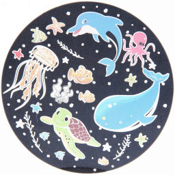 Диско-шар "Fantasy - Ушки" (в комплекте 6 картинок) 13*14 см, 5 реж, батарейки 4хАAА, USB, RGB (220V)