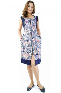 Арт. 539 Халат женский 50-58 (5 шт) Цвет:ассорти