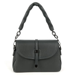 Женская сумка через плечо из эко кожи с тремя отделениями под клапаном 9802 Грин - Cidirro фото 2