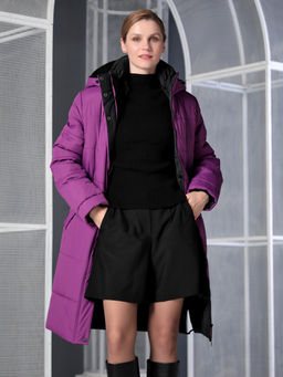 25422 Пальто лиловый - Dizzyway фото 6