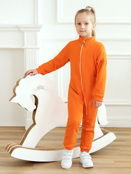 Комбинезон детский флисовый оранжевый