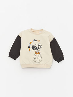 Bisiklet Yaka Uzun Kollu Bask?l? Erkek Bebek Sweatshirt ve Pantolon 2li Tak?m - Waikiki фото 2