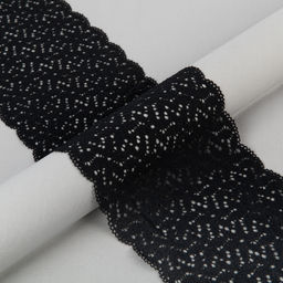 Кружево BLITZ эластичное 170 мм BLST-09 на бобине Турция черный