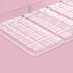 Форма для шоколада KONFINETTA «Плитка», 27×13.5×2.5 см, 4 ячейки, пластик, прозрачная