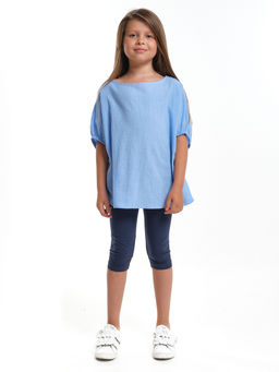 Блузка для девочки подростка UD 7966 голубой - Mini maxi фото 6