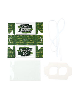 Цена за 5 шт. Коробка для капкейка 23 февраля, 16?8?10 см