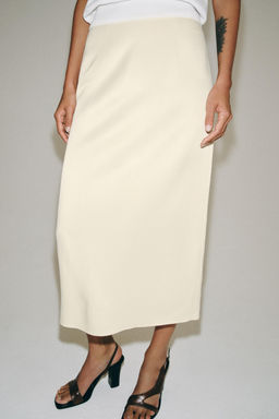 FALDA MIDI RECTA ZW COLLECTION / Crudo - Zara фото 2