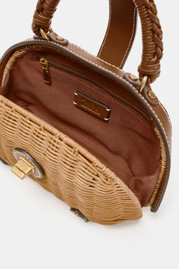 BOLSO R?GIDO MINI BANDOLERA / Tostado