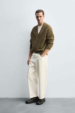 TAPERED WIDE-LEG JEANS - Zara фото 4