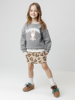 КР 7154/бежевый С074 Н093 к665 юбка для дев