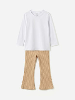 Bisiklet Yaka K?z Bebek Ti??rt ve Tayt